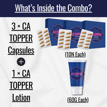 3 CA TOPPER Capsules (10N) & 1 CA TOPPER Lotion (60G)