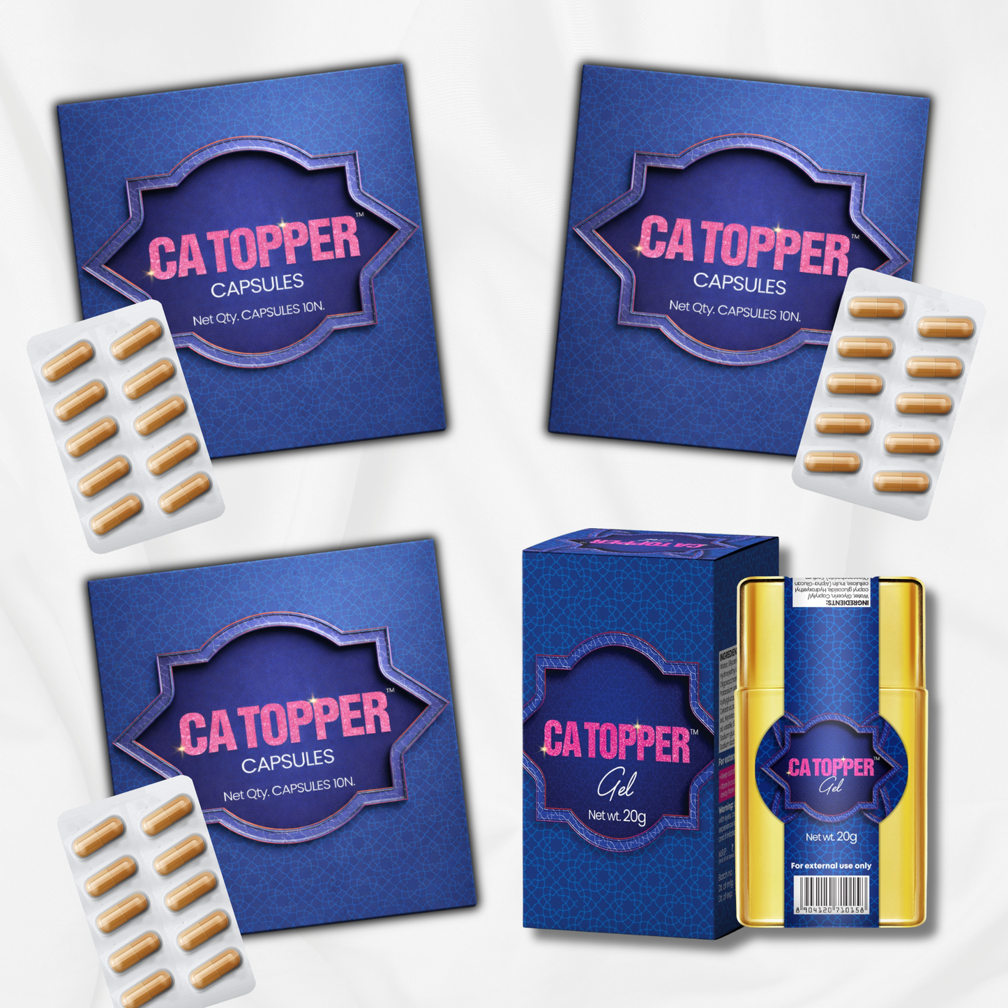 3 CA TOPPER Capsules (10N) & 1 CA TOPPER Gel (20G)