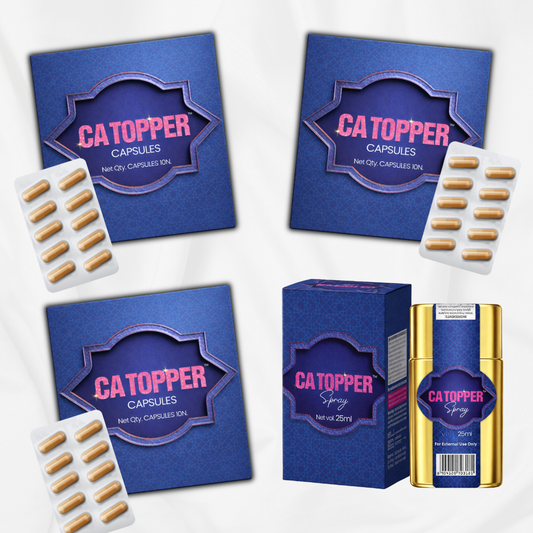 3 CA TOPPER Capsules (10N) & 1 CA TOPPER Spray (25ML)